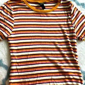 Striped yellow tank top